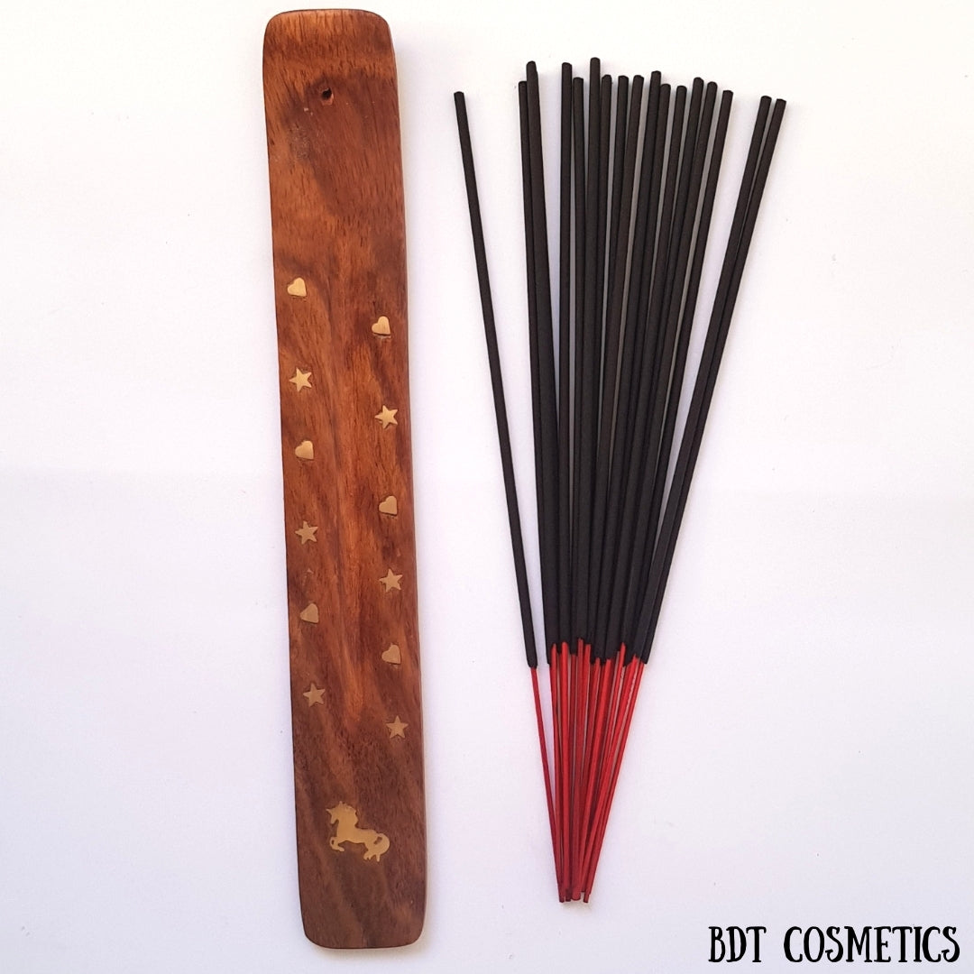 BDT Cosmetics, Incense, incense sticks, wooden, animal friendly, eco-friendly, organic, vegan sage, resins, oils, wood barks, seeds, roots, flowers, fragrance, calming, bamboo, natural, Rökelse, rökelsepinnar, trä, djurvänligt, miljövänligt, organiskt, vegansk salvia, hartser, oljor, träbarkar, frön, rötter, blommor, doft, lugnande, bambu, naturligt